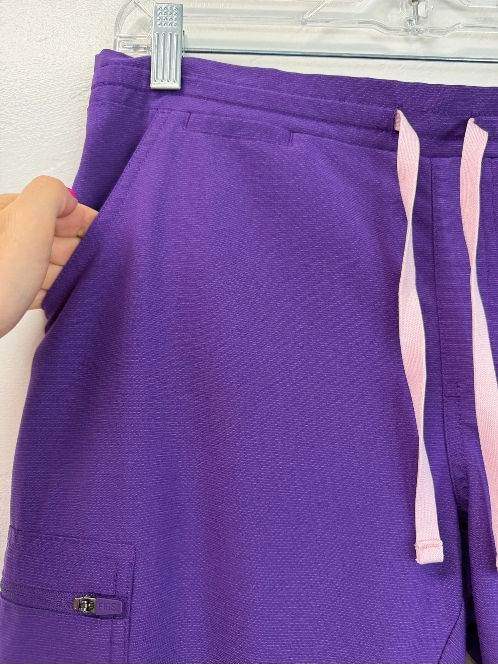 Figs Slim Leg Ultra Violet Purple Yola Scrub Pants Size S/P PO 1651 - Picture 4 of 12